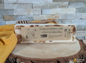 Nougat au miel et aux amandes bio - 90 g