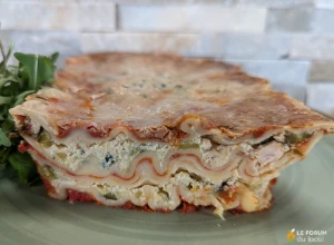 Lasagnes de poulet au pesto, courgette et ricotta - 2 personnes