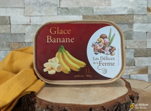 Glace banane - Pot 1 litre