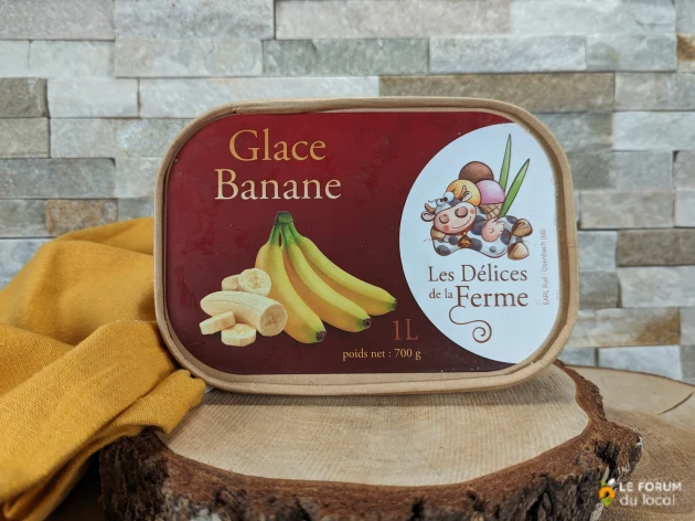 Glace banane - Pot 1 litre