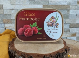 Glace framboise - Pot 1 litre