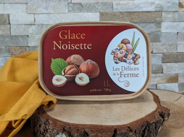 Glace noisette du Piémont - Pot 1 litre