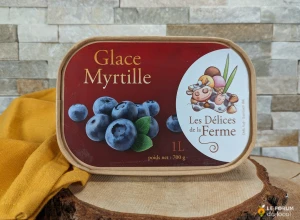 Glace myrtille - Pot 1 litre