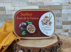 Sorbet fruit de la passion - Pot 1 litre