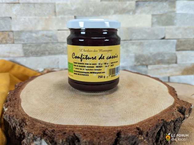 Confiture de cassis bio - 250 g