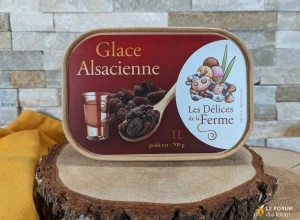 Glace Alsacienne (raisin/kirsch) - Pot 1 litre