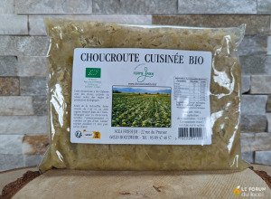 Choucroute d'Alsace cuisinée bio - 600 g