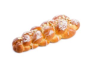 Brioche tressée glaçage sucre et amandes bio - 500 g