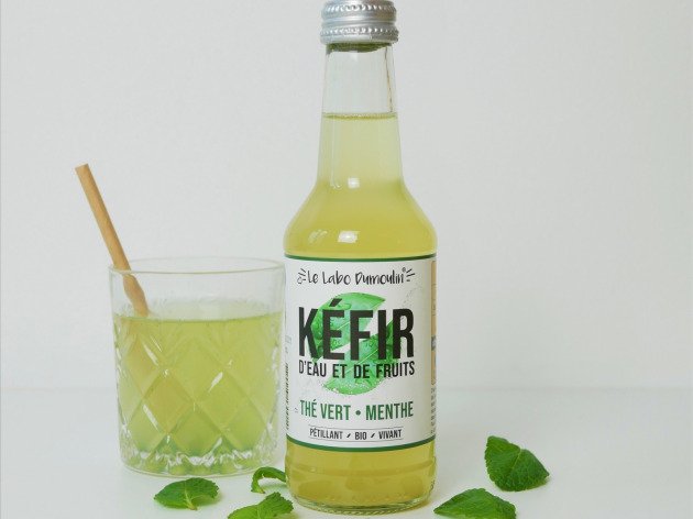 Kéfir de fruits bio -  Thé vert menthe - 75 cl