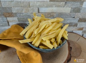 Frites fraîches rustiques bio - Sous-vide