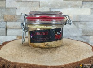 Foie gras de canard à l'ananas et safran d'Alsace mi-cuit - Cananas - 130 g