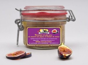 Foie gras de canard aux figues et Beaume de Venise - 130 g