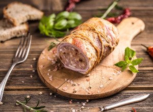 Roulé de veau à la châtaigne - 6 personnes ~ 1,2 kg