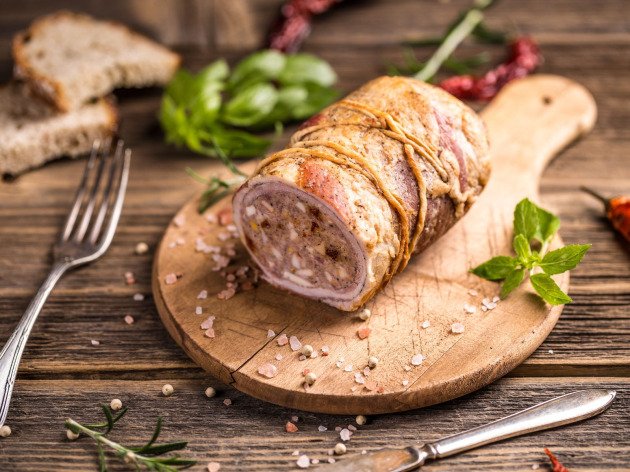 Roulé de veau à la châtaigne - 6 personnes ~ 1,2 kg