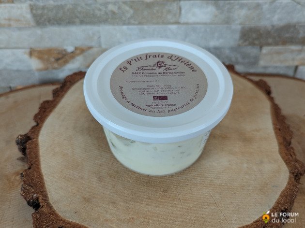 Le P'tit frais d'Hélène - Fromage à tartiner aux herbes bio - 200 g