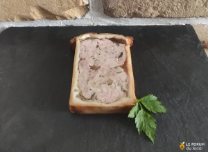 Pâté en croûte de volaille au naturel - Tranche