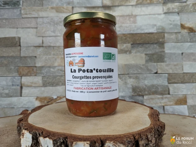 Courgettes provençales bio - Pota'touille - 670 g