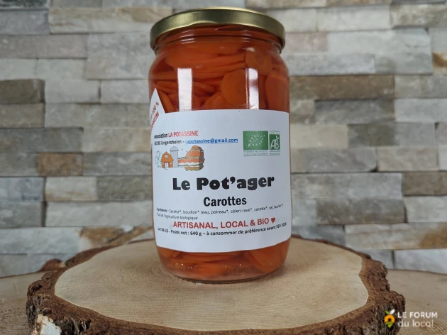 Carottes en batônnets bio - Pot'ager - 680 g