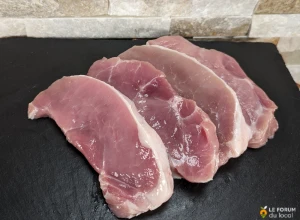 Côtelettes de porc sans os - 3/4 pièces