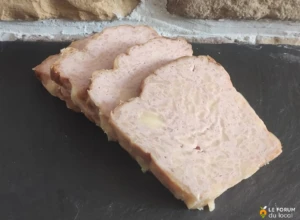 Pâté de viande de porc fromage - Tranche épaisse ~ 200 g