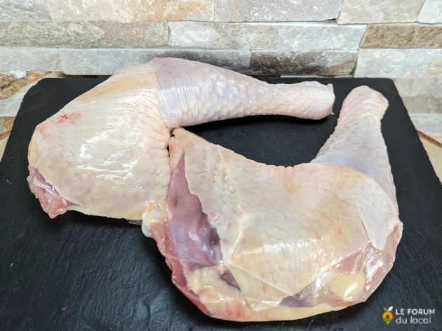 Cuisses de poulet fermier bio - 2 pièces