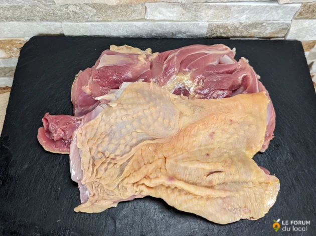 Cuisses de poulet fermier désossées bio - 2 pièces