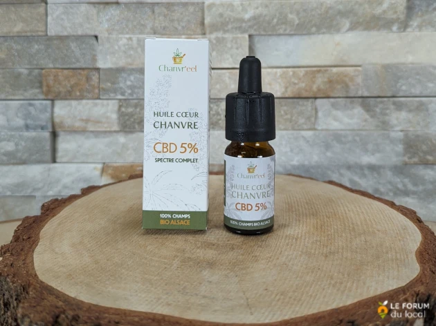 Huile de coeur de chanvre bio - CBD 5% - 10 ml