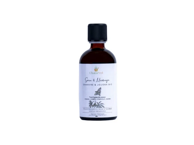 Huile de soin et massage bio - Chanvre & Jojoba