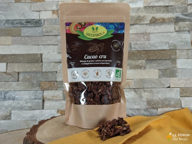 Graines pré-germées croquantes - Cacao cru - 100 g