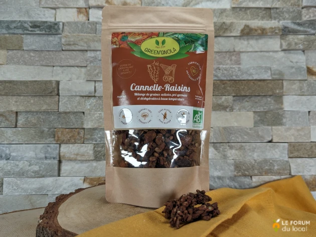 Graines pré-germées croquantes - Cannelle & Raisin - 100 g