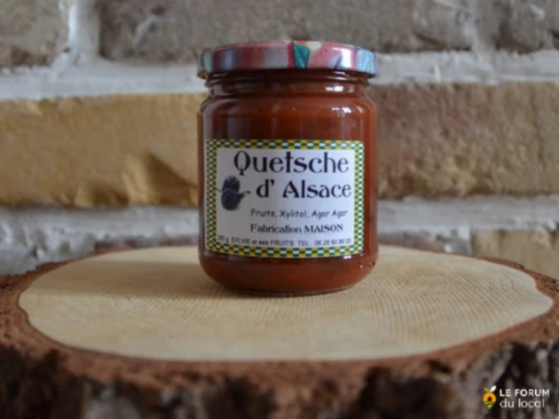 Confiture de quetsche sans sucres ajoutés - 260 g