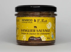 Terrine de sanglier aux poires & liqueur de châtaignes - 100 g