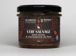 Terrine de cerf à la bière et champignon de Paris - 100 g