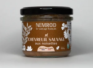 Terrine de chevreuil aux noisettes - 100 g