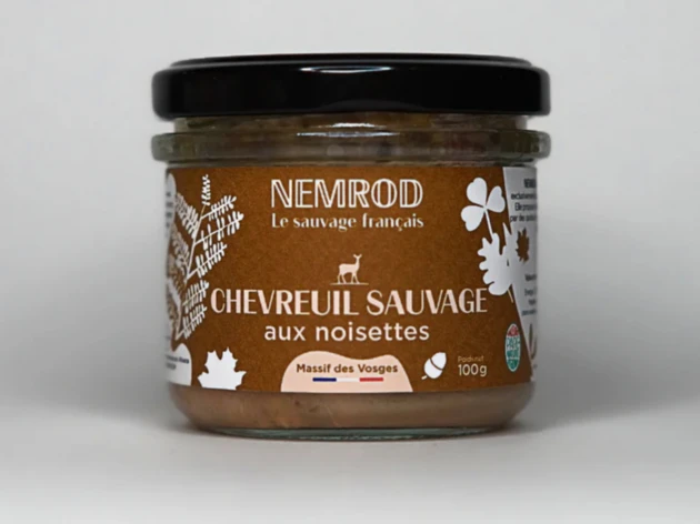 Terrine de chevreuil aux noisettes - 100 g